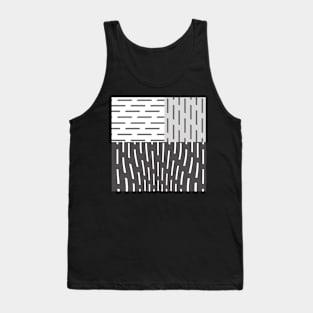 Gray On Gray Abstract Art Tank Top